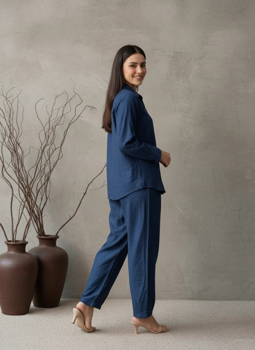 EV05D05-Celestial Blue Co Ord Set