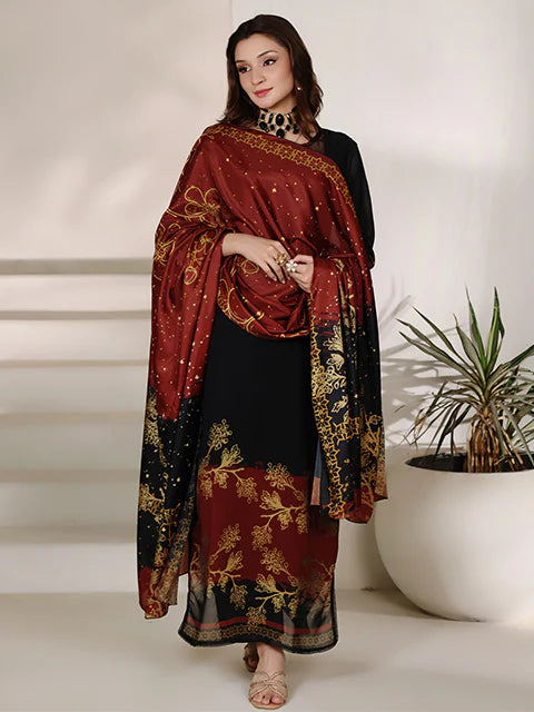 Noir Grace Chiffon Pret 2 PCs