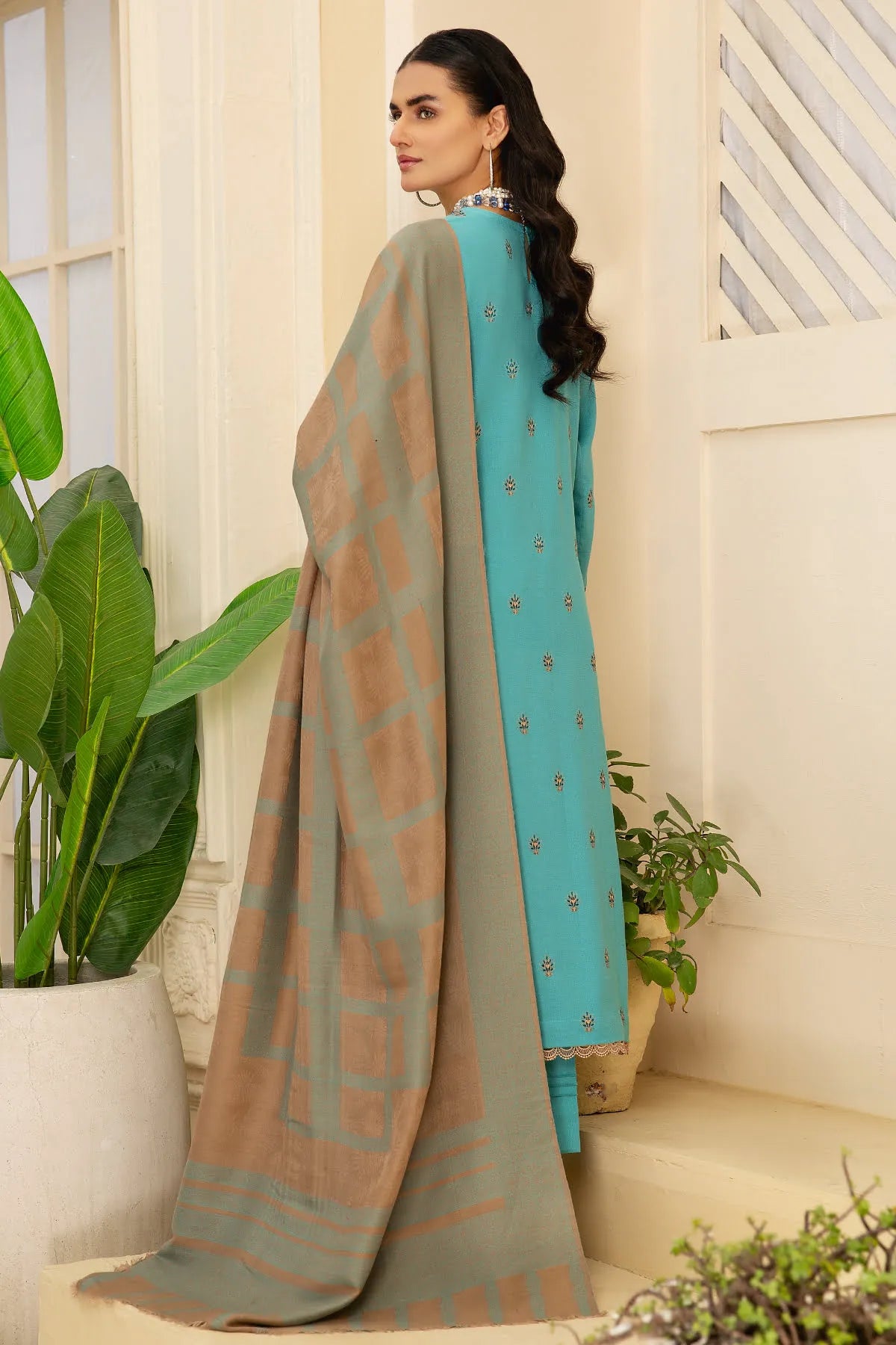 SQ-33 DHANAK EMBROIDERED UNSTITCHED 3 PCs