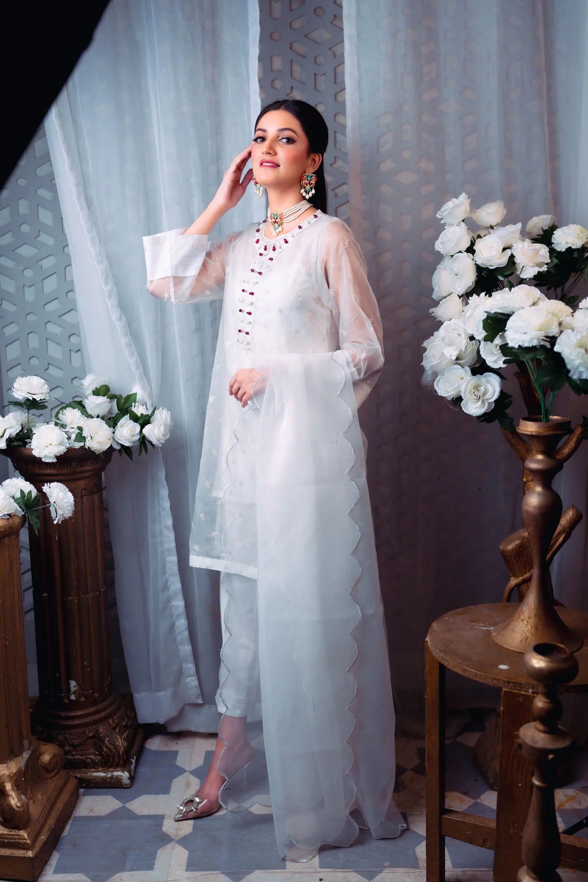 MAJESTIC PEARL II ORGANZA PRET 2 PCs