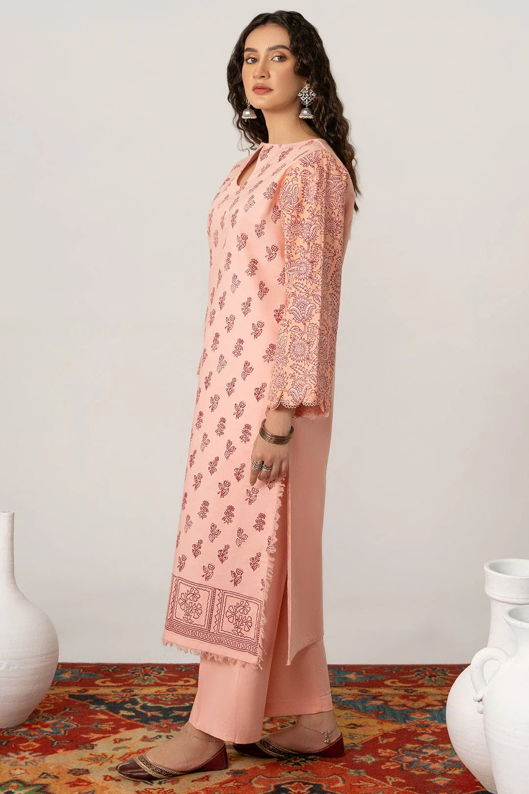 Peach Pink – NV02D05 Lawn Pret 2 PCs