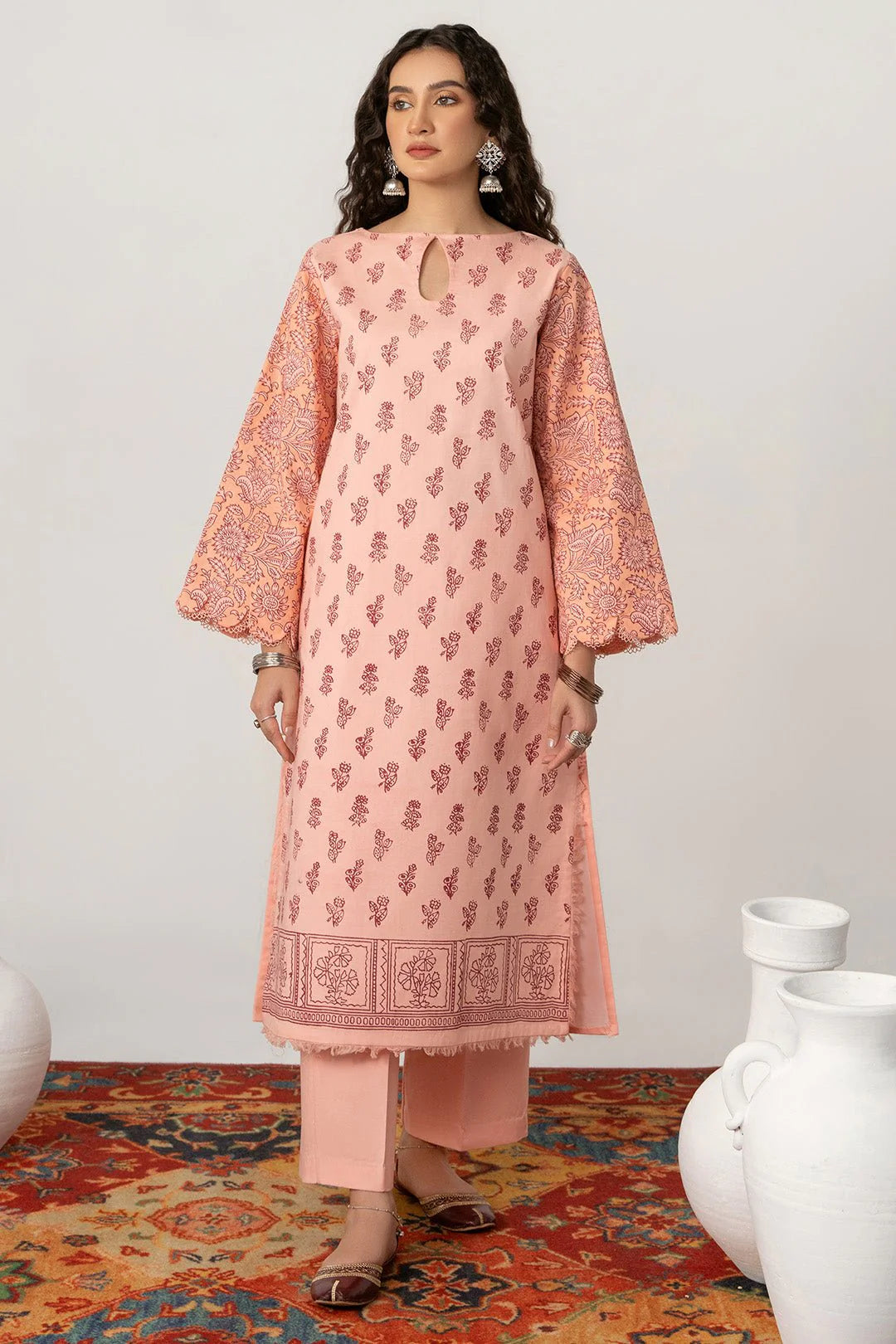 Peach Pink – NV02D05 Lawn Pret 2 PCs