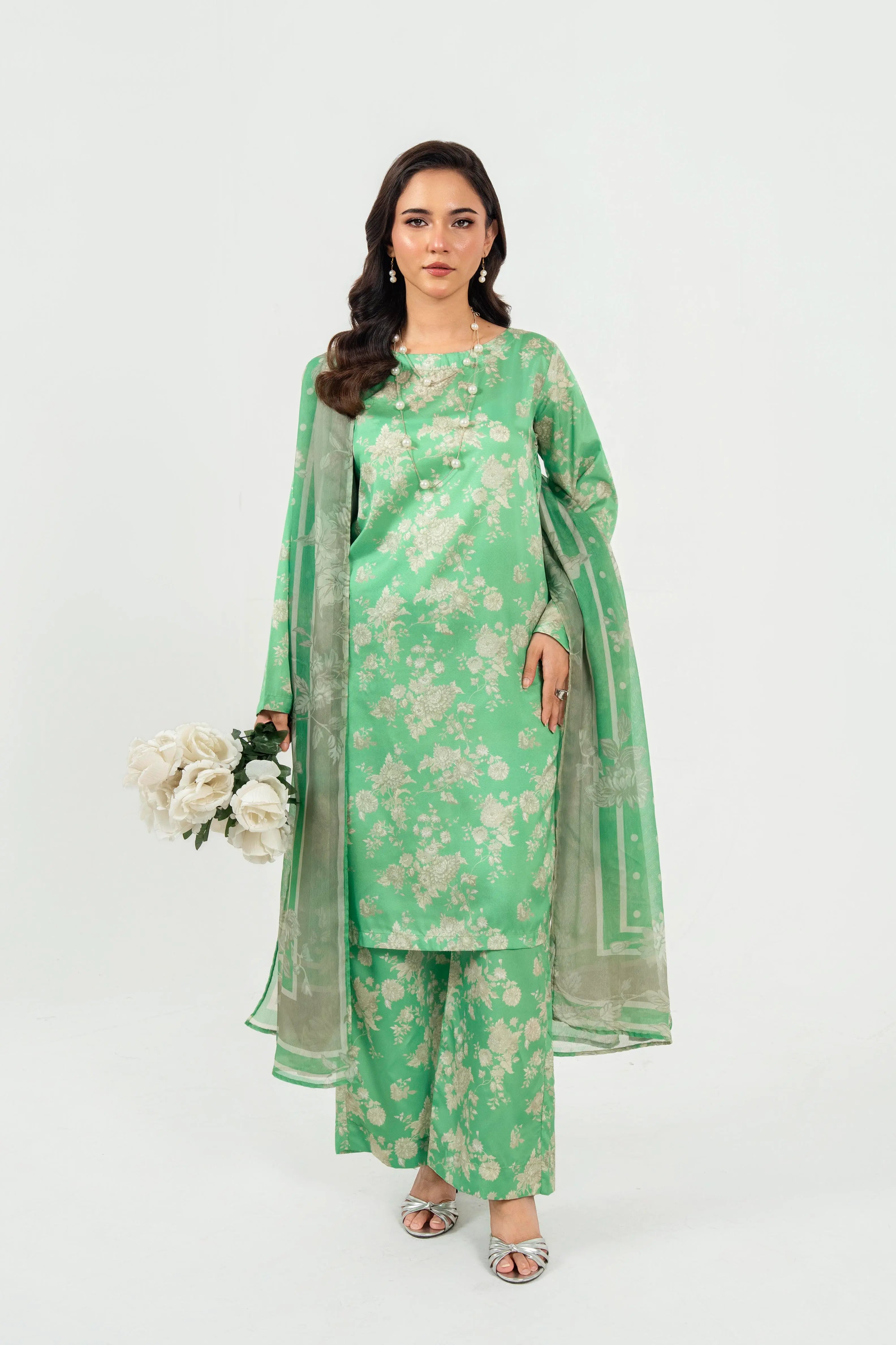 Parvaya Silk Pret 3Pcs