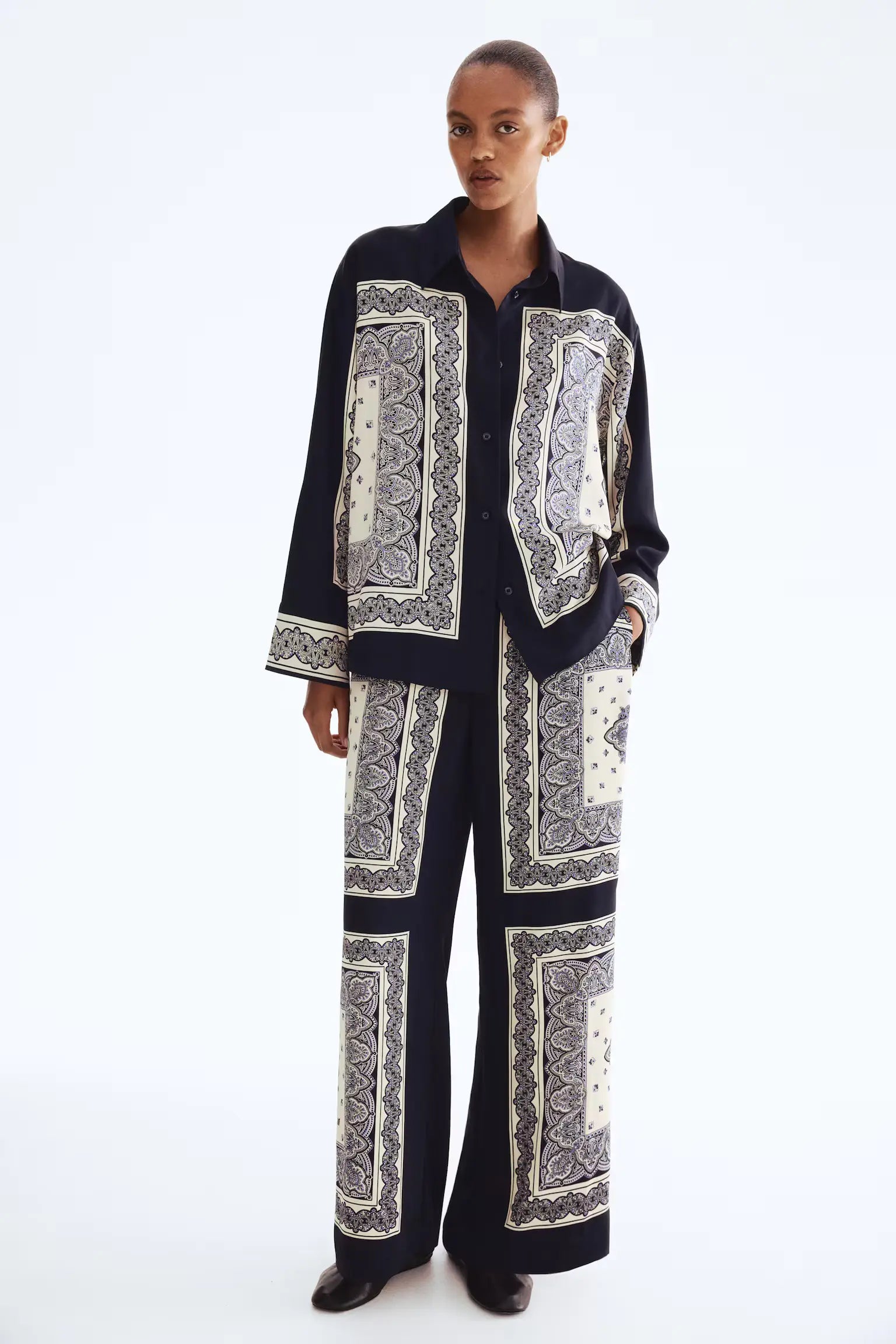 Monochrome Luxe Co-Ord Set