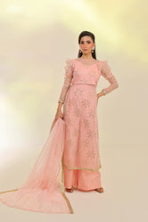 Parisbelle Embroidered Organza Pret 3Pcs
