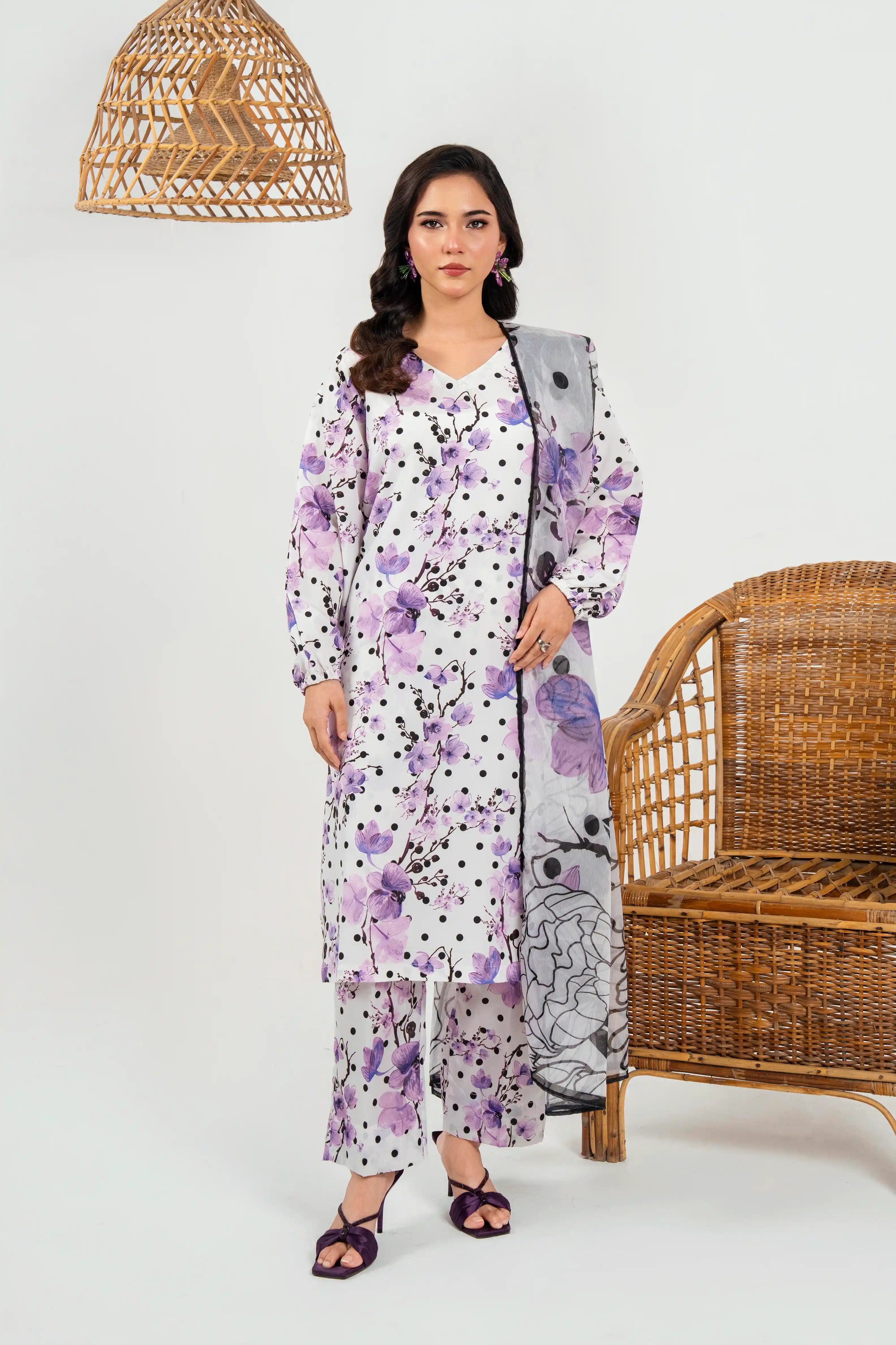 Purvessa Silk Pret 3Pcs