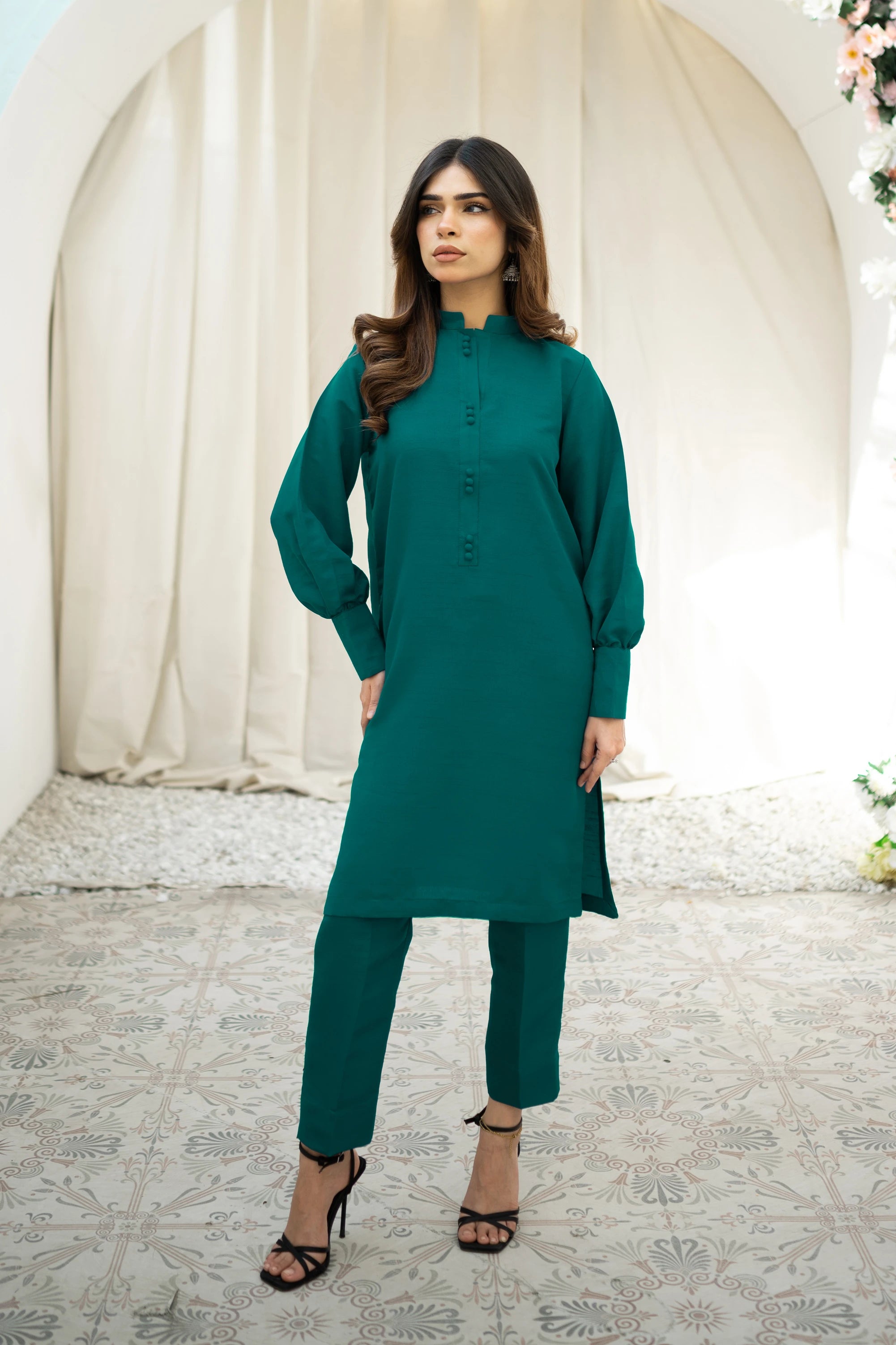 Cactus Raw Silk Pret 2Pcs