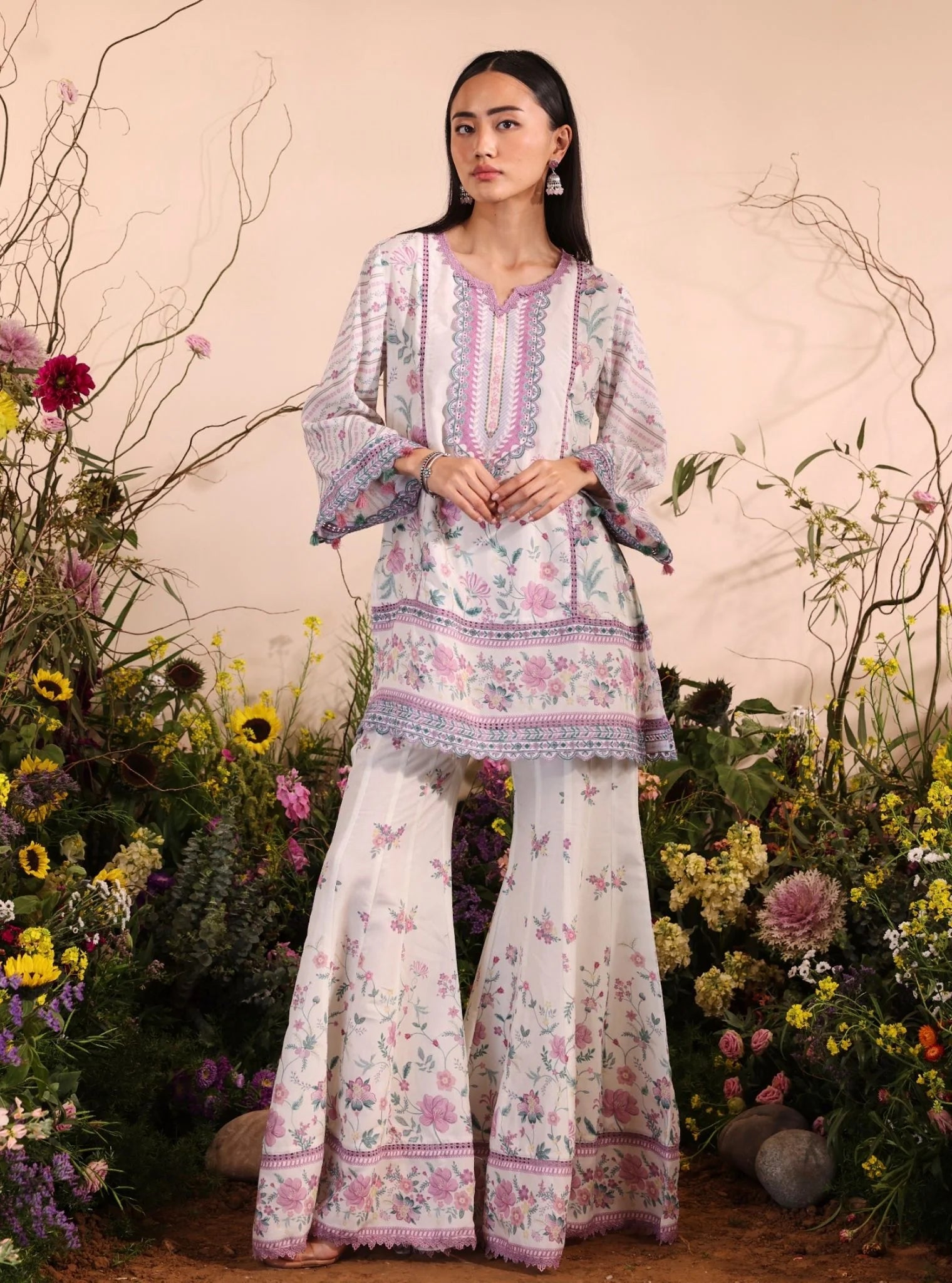 Miran Lawn Silk Pret 3 PCs