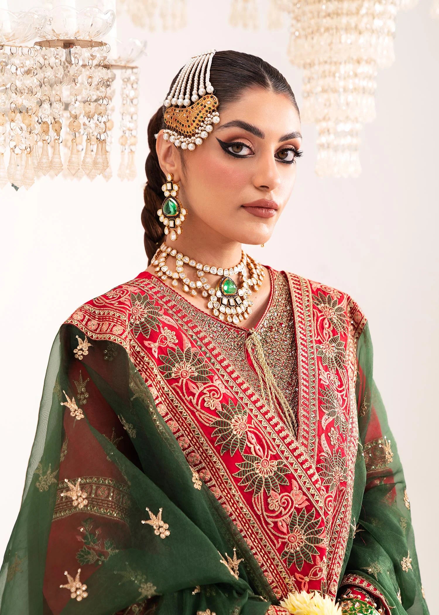 DUR-E-SHAHWAR ORGANZA EMBROIDERED 4 PCs