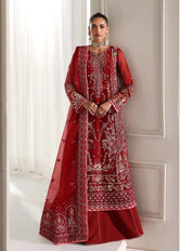 Livia Embroidered Organza 4 PCs