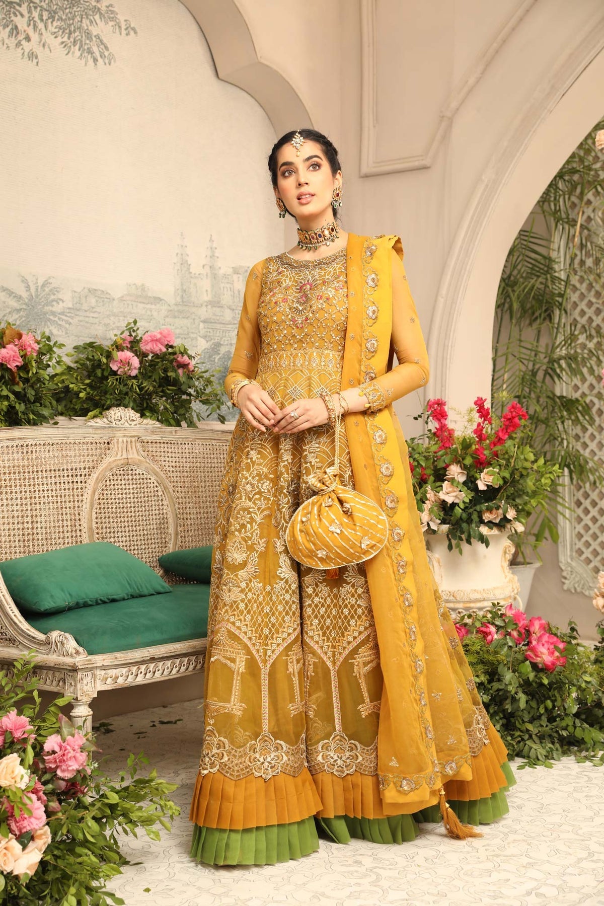 Meem Mehndi Look 08 Embroidered 3PCs