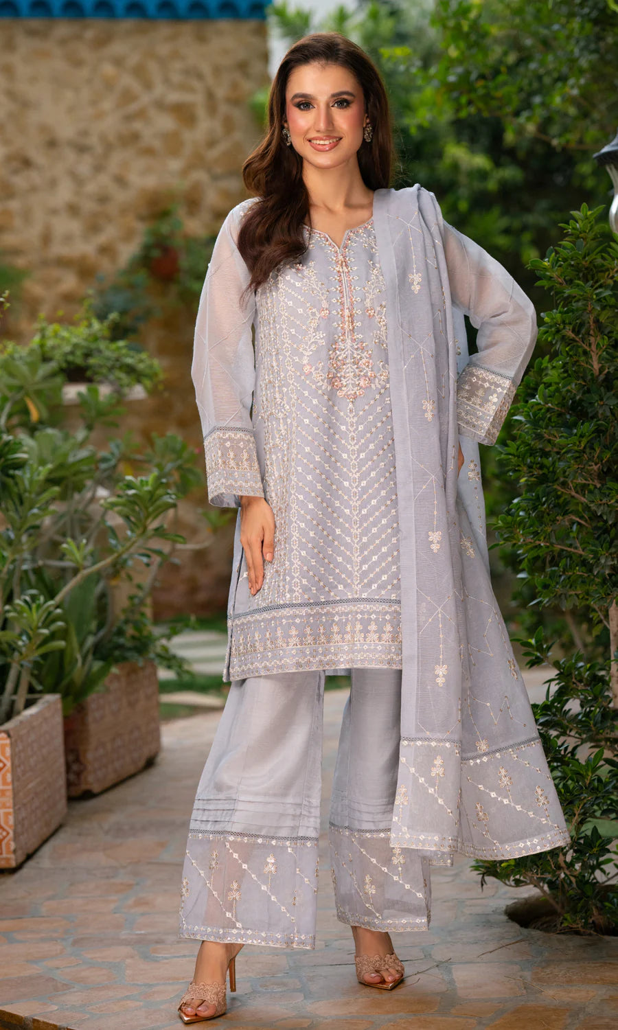Glam Grey SE-032 Net Pret 3Pcs