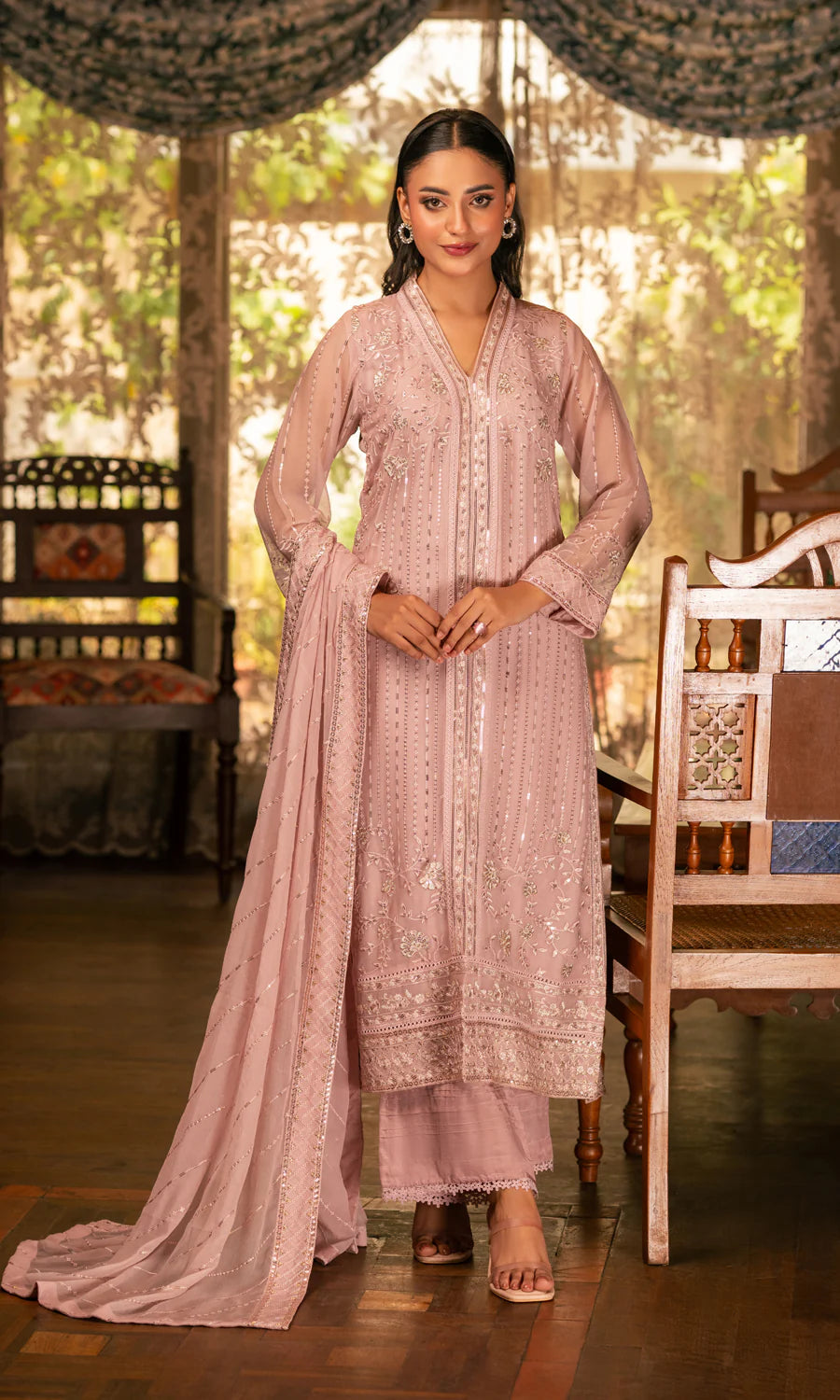 Tea Rose SE-040 Chiffon Pret 3Pcs