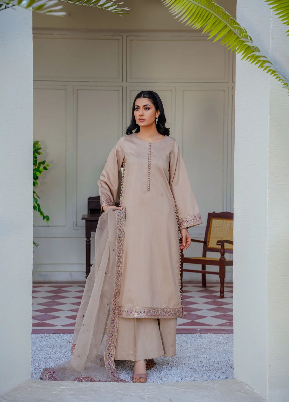 Embroidered Viscose Pret 3PCs