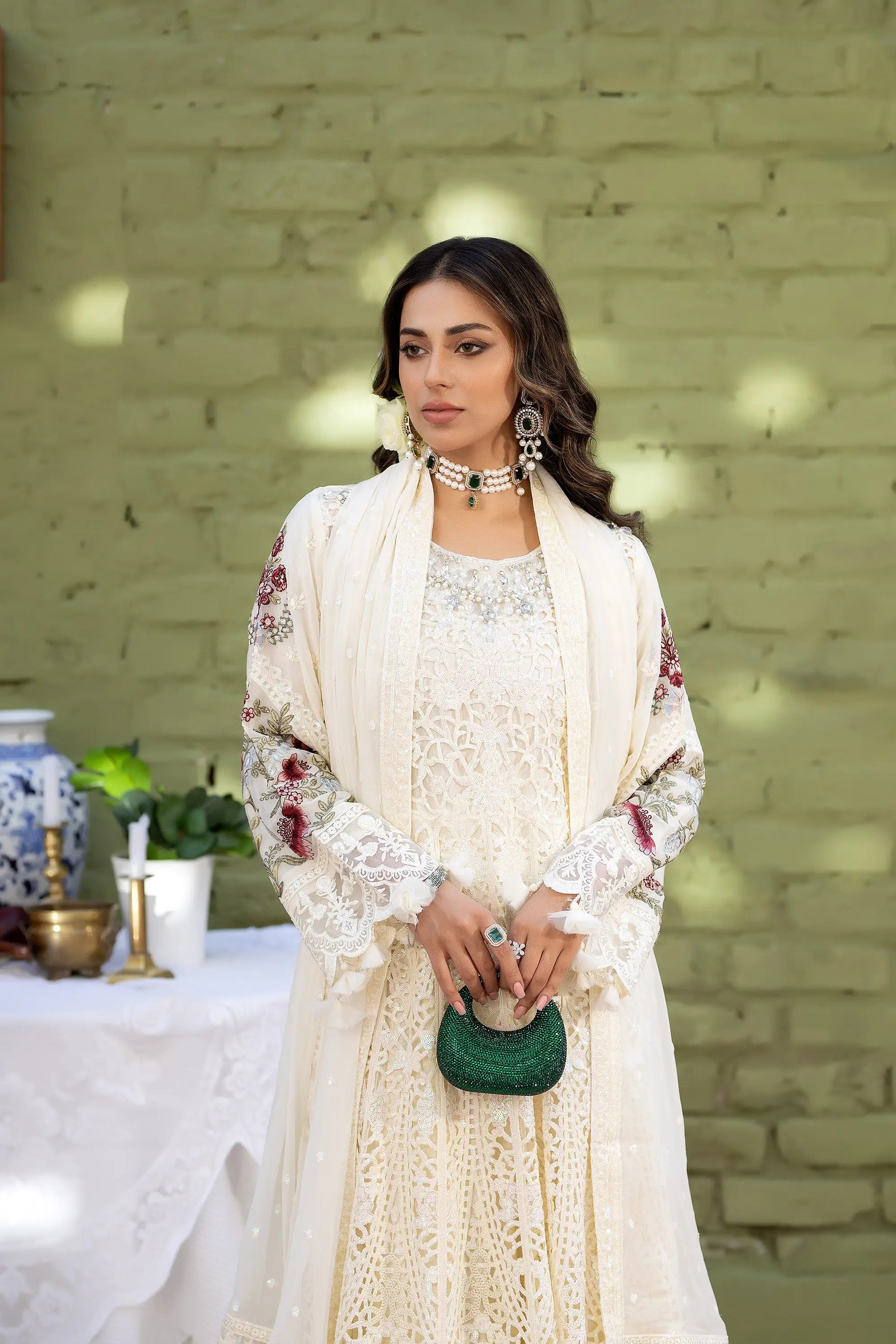 Chandni Embroidered Chiffon Maxi 4Pcs