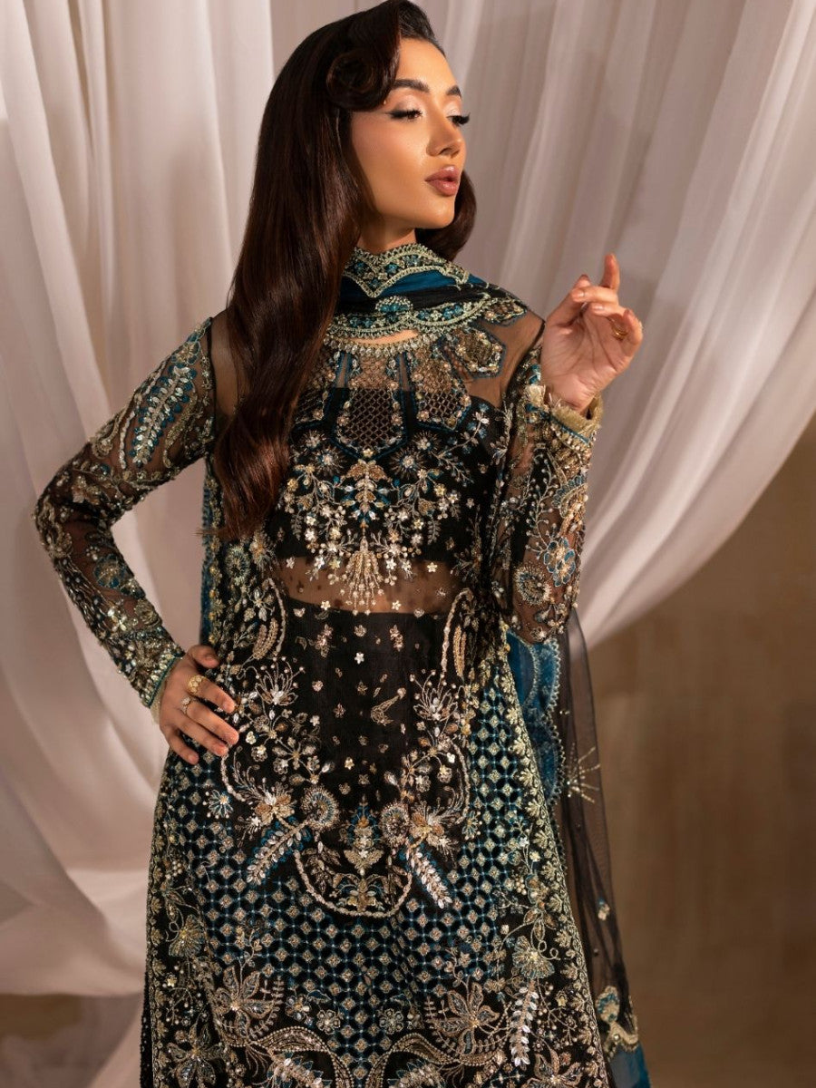 Siyah - Black Embroidered Pret 3 PCs