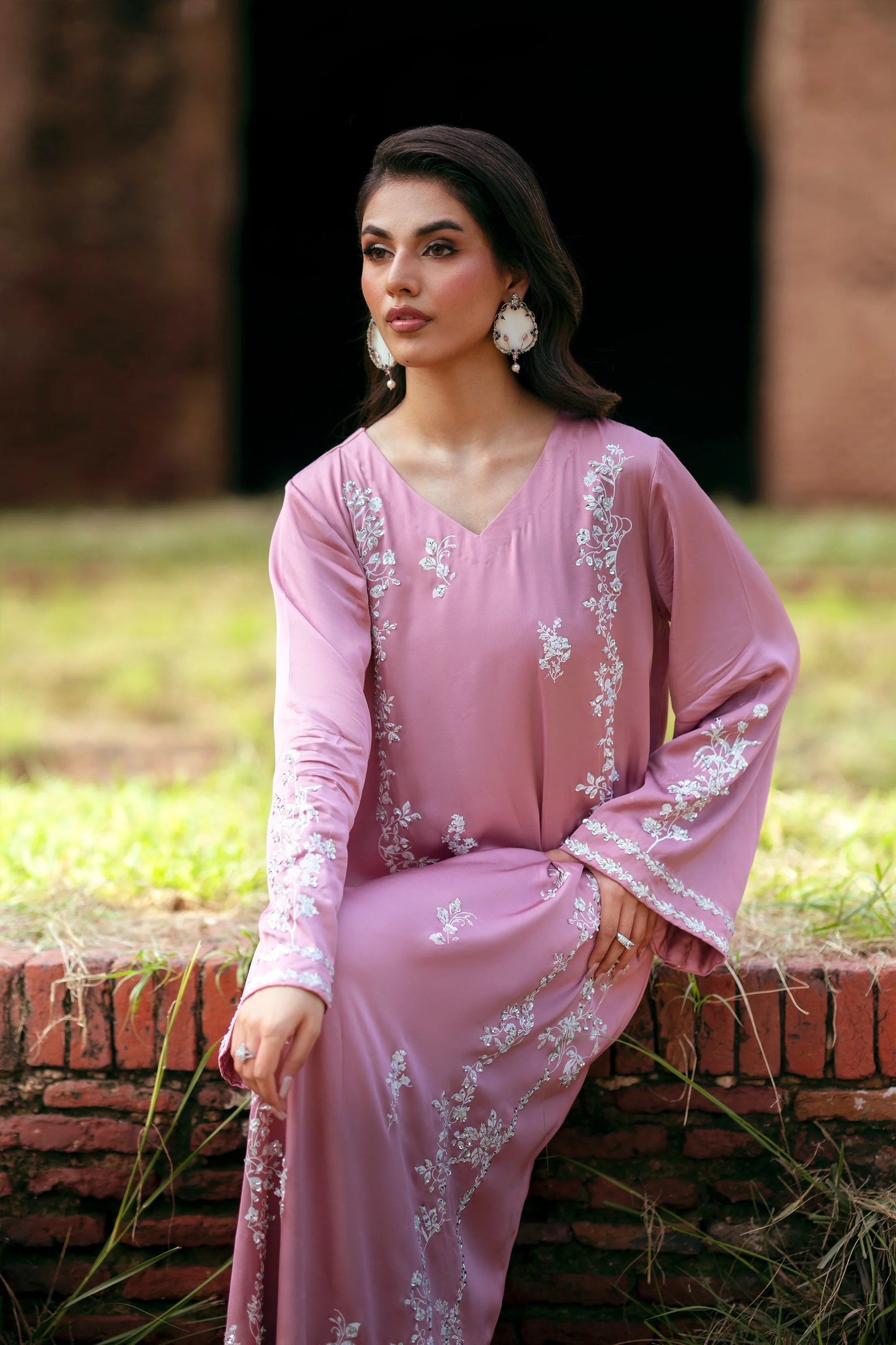 SF-256 Rayyan Silk Kaftan 1Pc