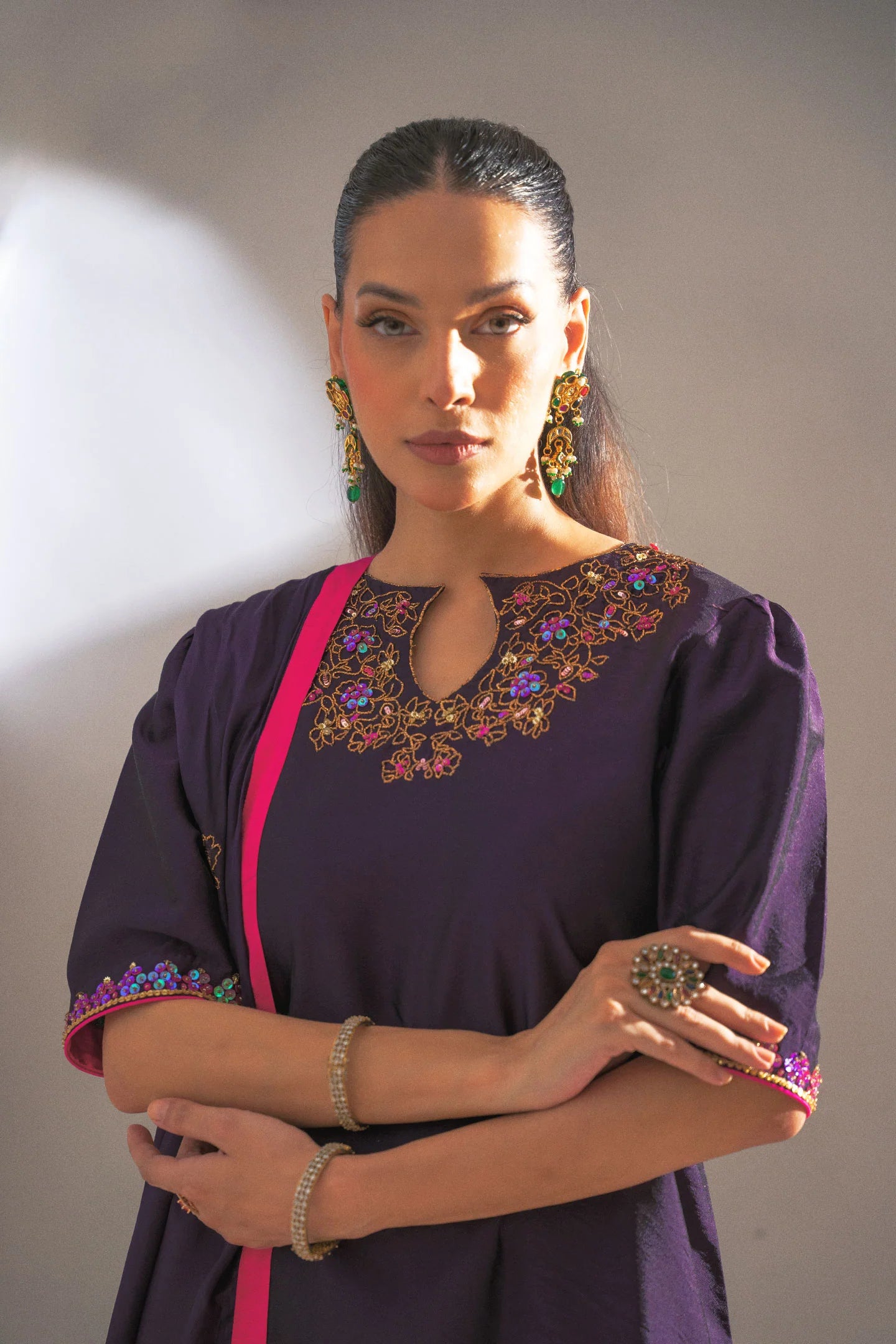 Zarqash Embroidered SIlk Pret 3Pcs