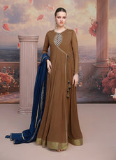 Brown Aura Chiffon Pret 2 PCs