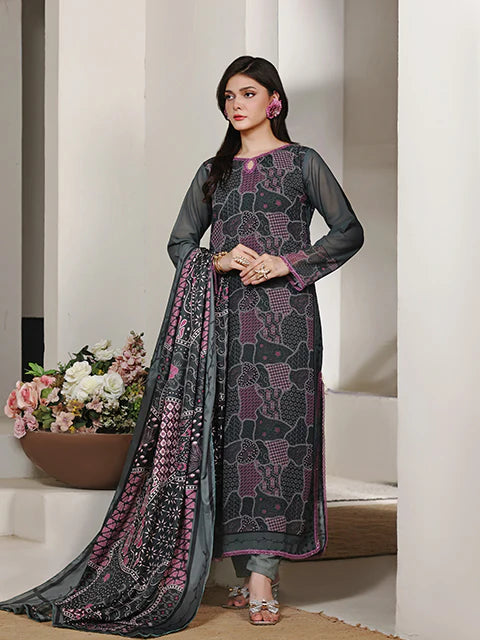 Amethyst Mosaic Chiffon Pret 2 PCs