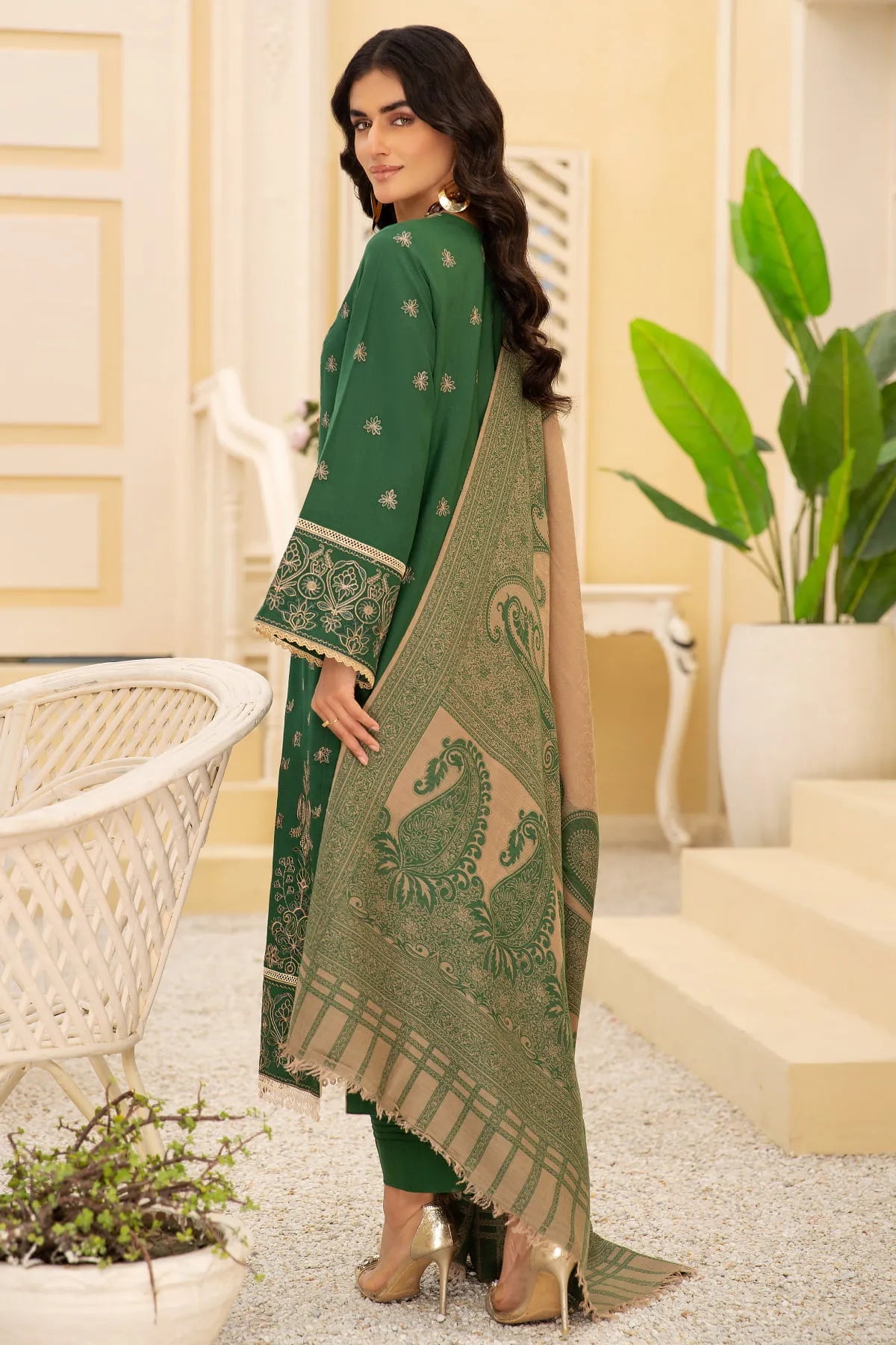 SQ-29 DHANAK EMBROIDERED UNSTITCHED 3 PCs