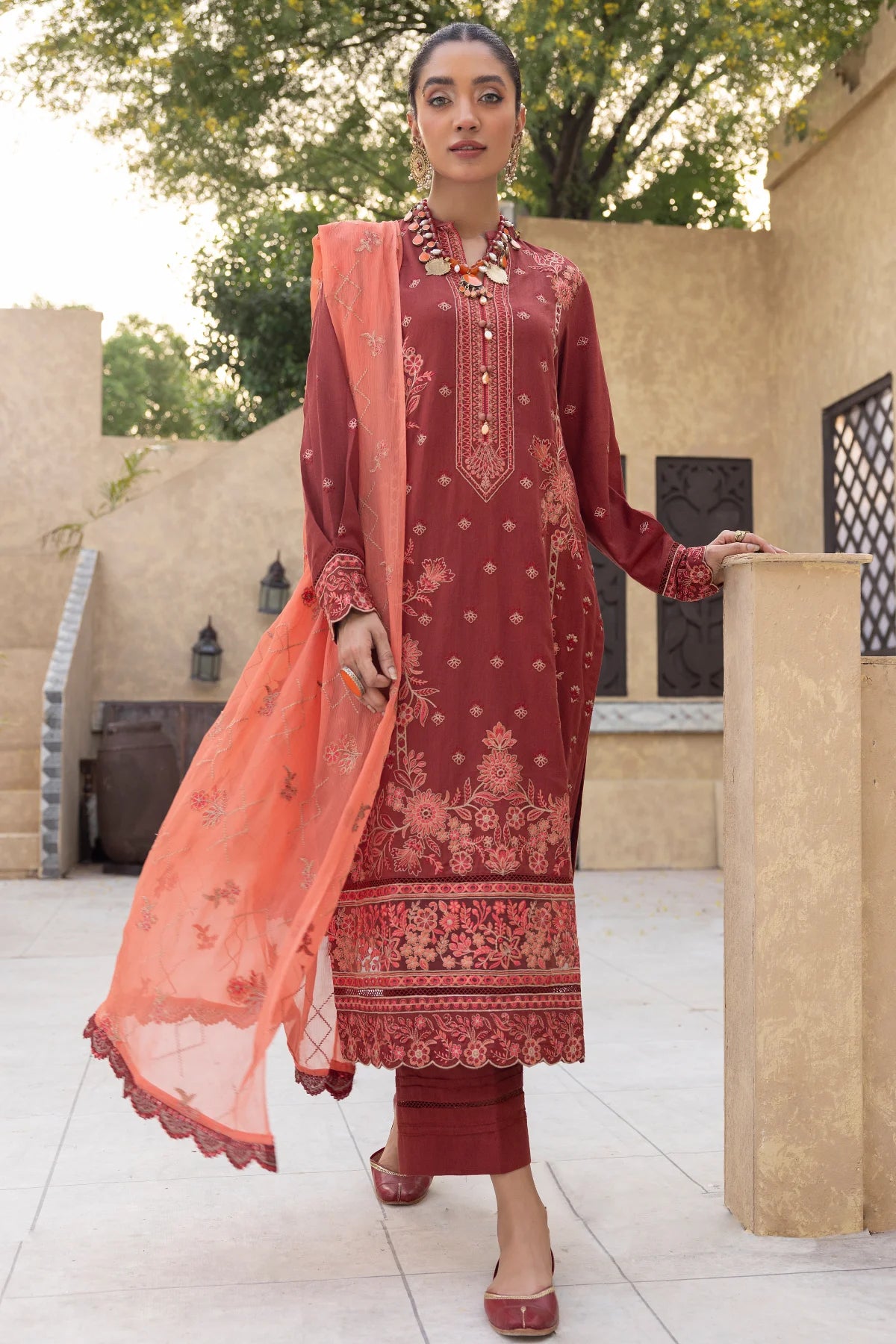 TA-08 EMBROIDERED KARANDI UNSTITCHED 3 PCs