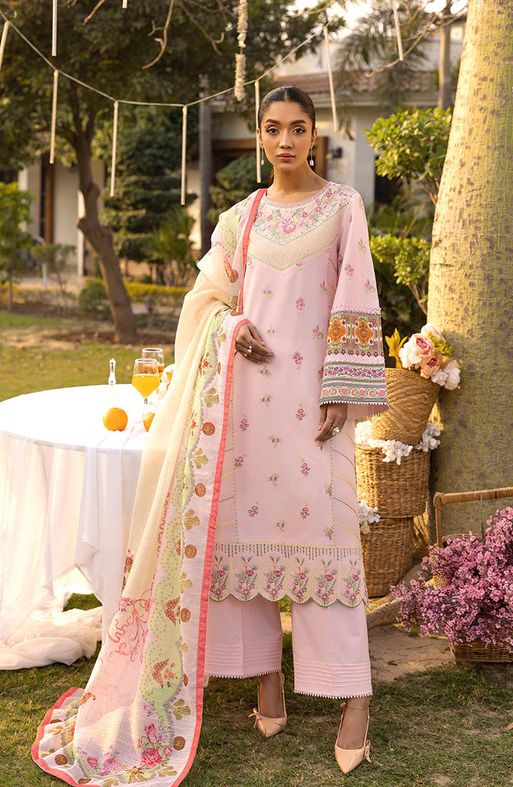 Blush Bloom Lawn Pret 3 PCs