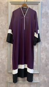 Purple white Georgette Shirt Pret 1 PCs