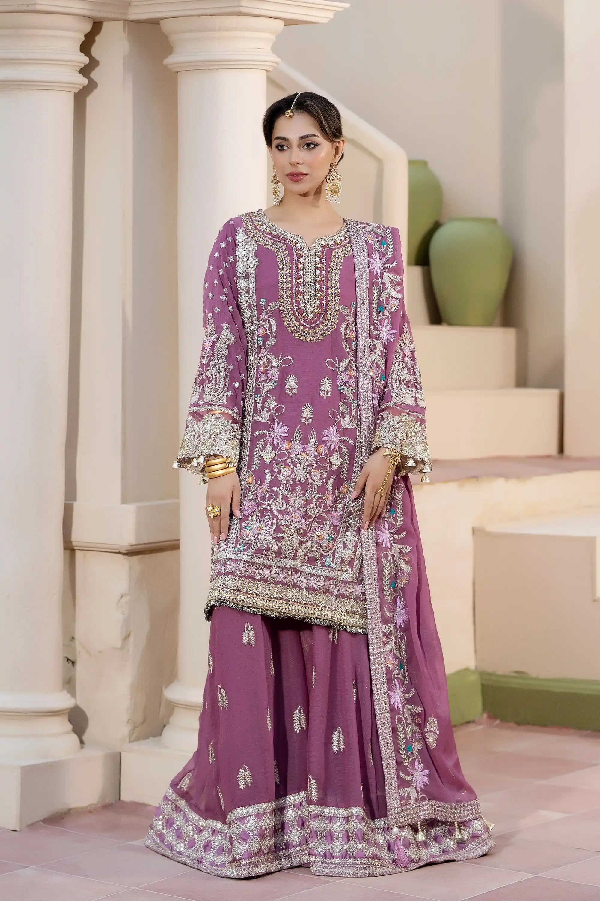 Shireen Embroidered Chiffon Pret 3Pcs