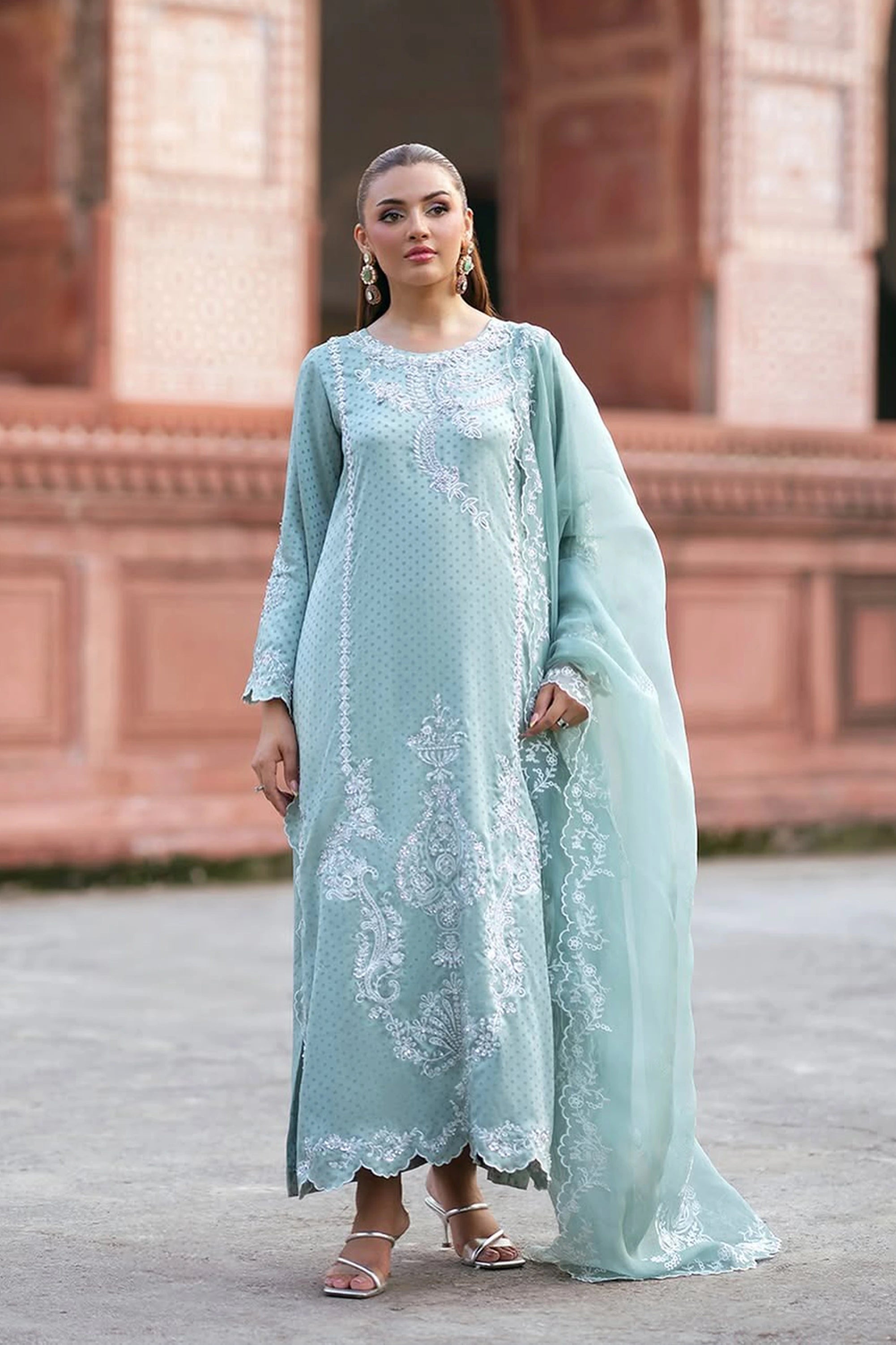SF-269 Embroidered Raw Silk 3Pcs