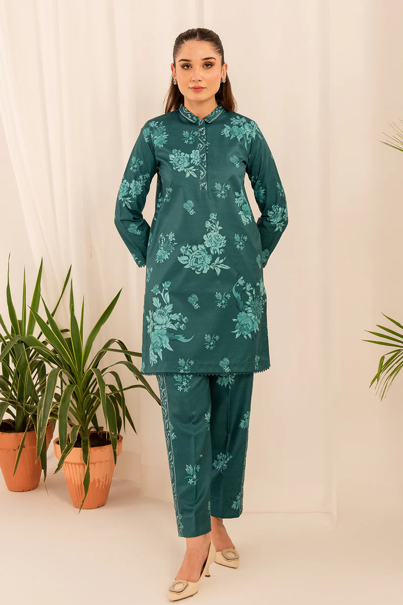 EMERALD BLOSSOM KHADDAR PRET 2 PCs