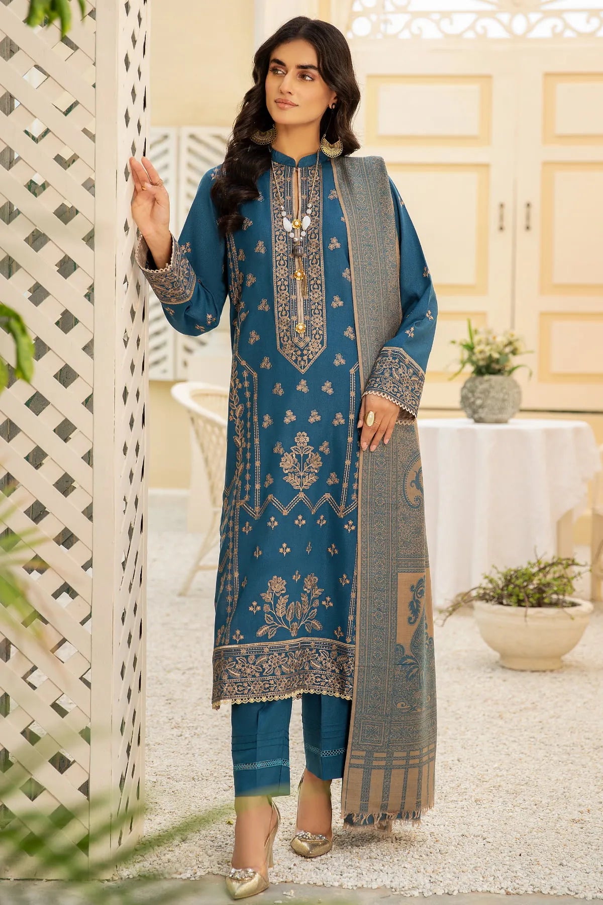 SQ-31 DHANAK EMBROIDERED UNSTITCHED 3 PCs