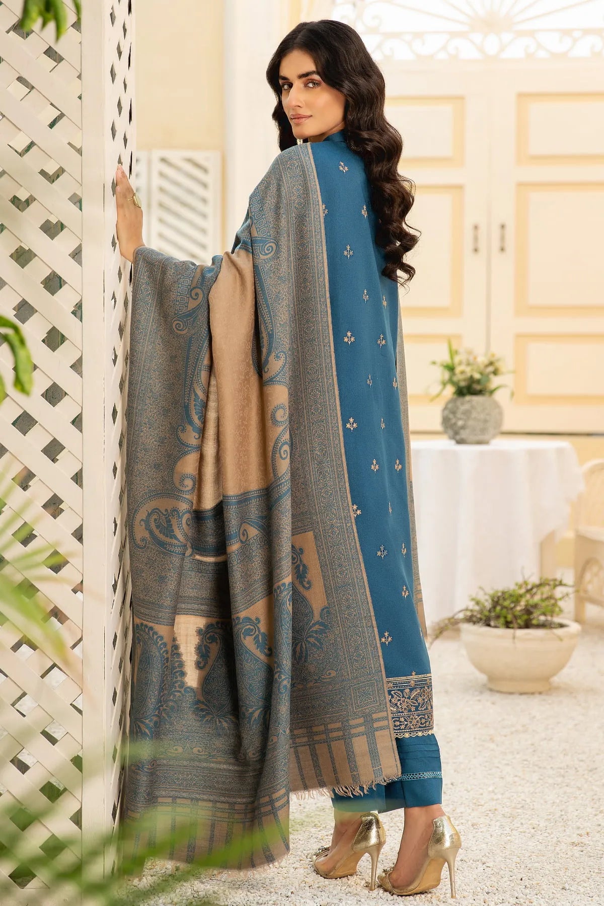 SQ-31 DHANAK EMBROIDERED UNSTITCHED 3 PCs