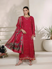Cerise Orchard Chiffon Pret 2 PCs