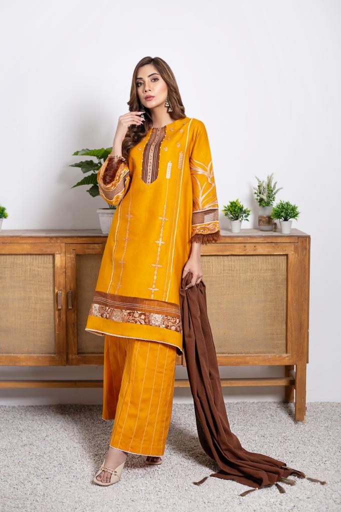 Shirin 3PCs Stitched Lawn