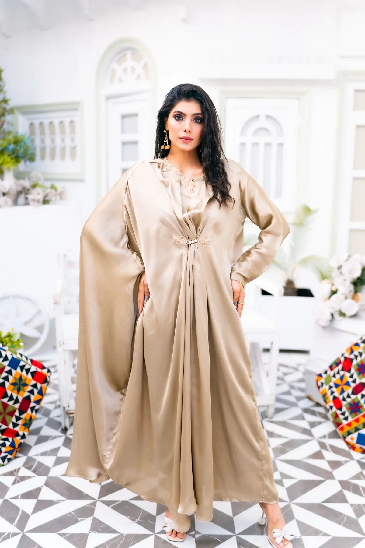 GOLDEN HAZE SILK Kaftan 1 PC