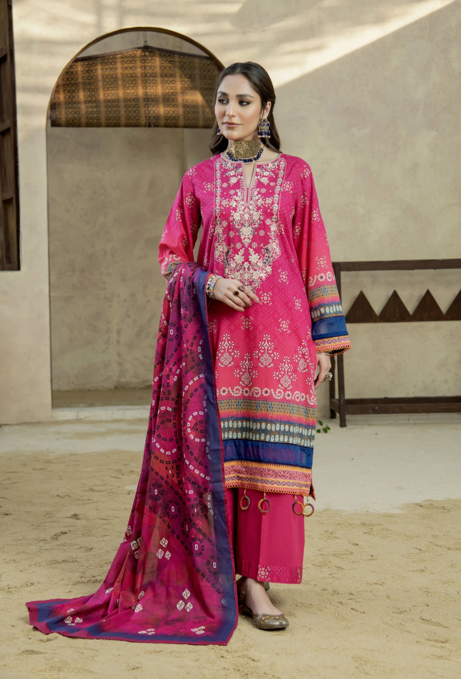 Zaib Embroidered Lawn Pret 3 PC