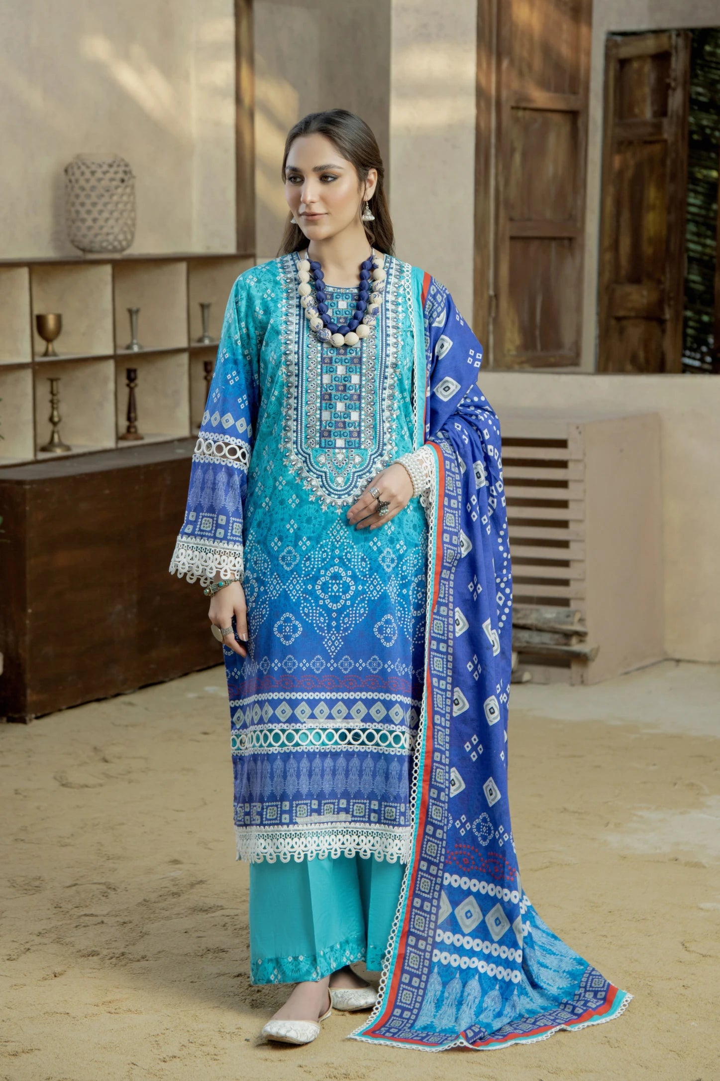 Mehrunisa Embroidered Lawn Pret 3 PC