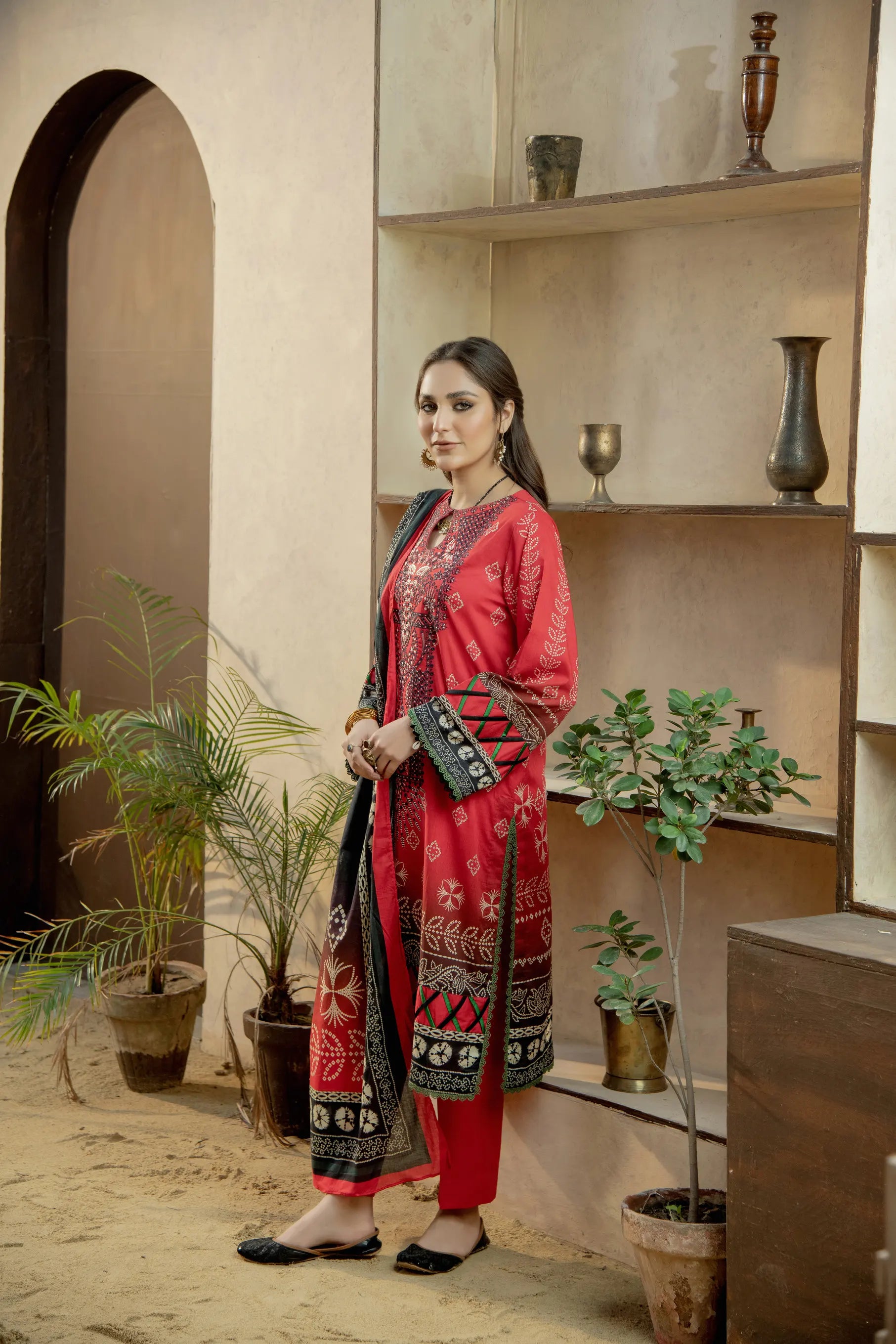 Mahrokh Embroidered Lawn Pret 3 PC