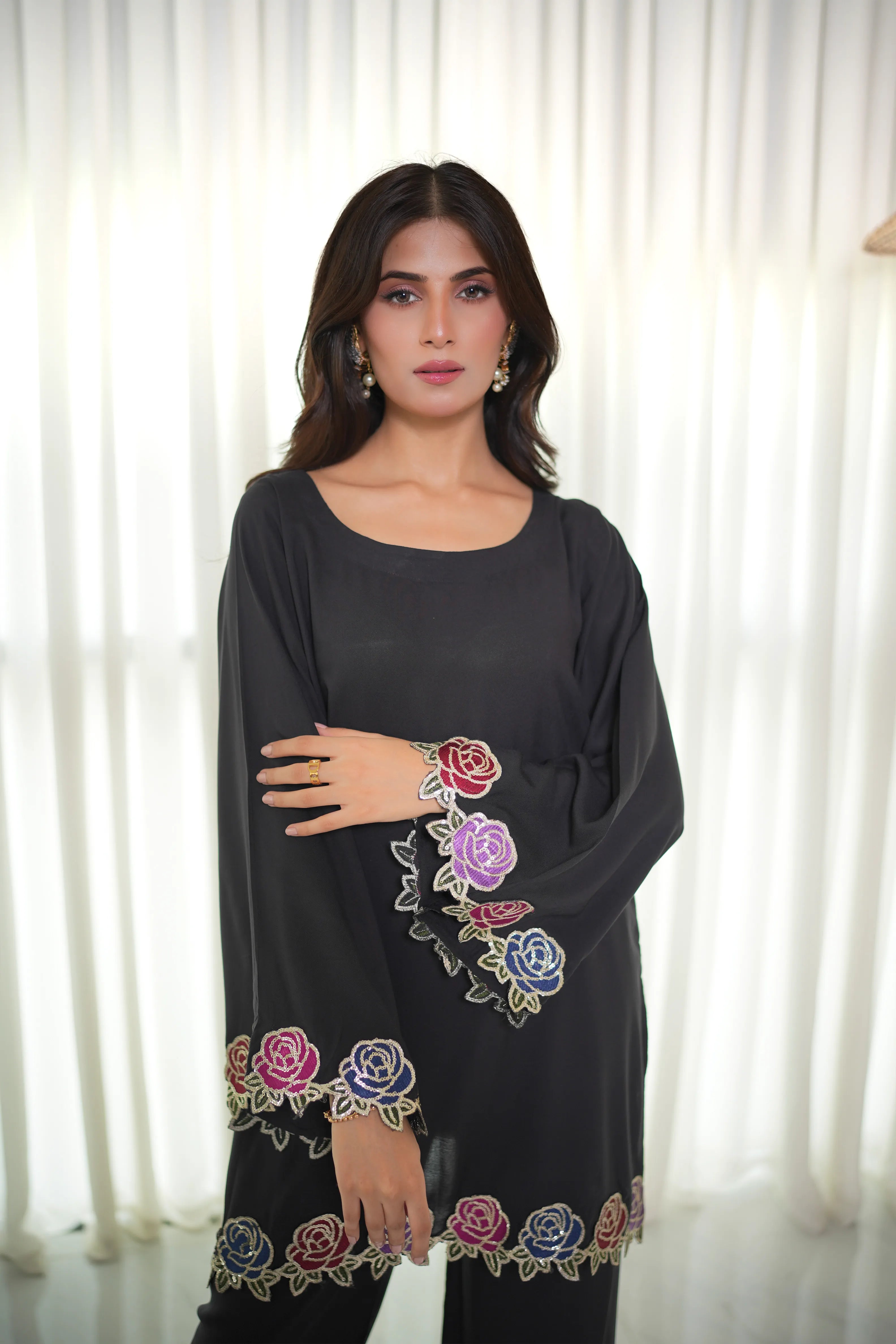 Rose Embroidered Lawn Pret 2Pcs