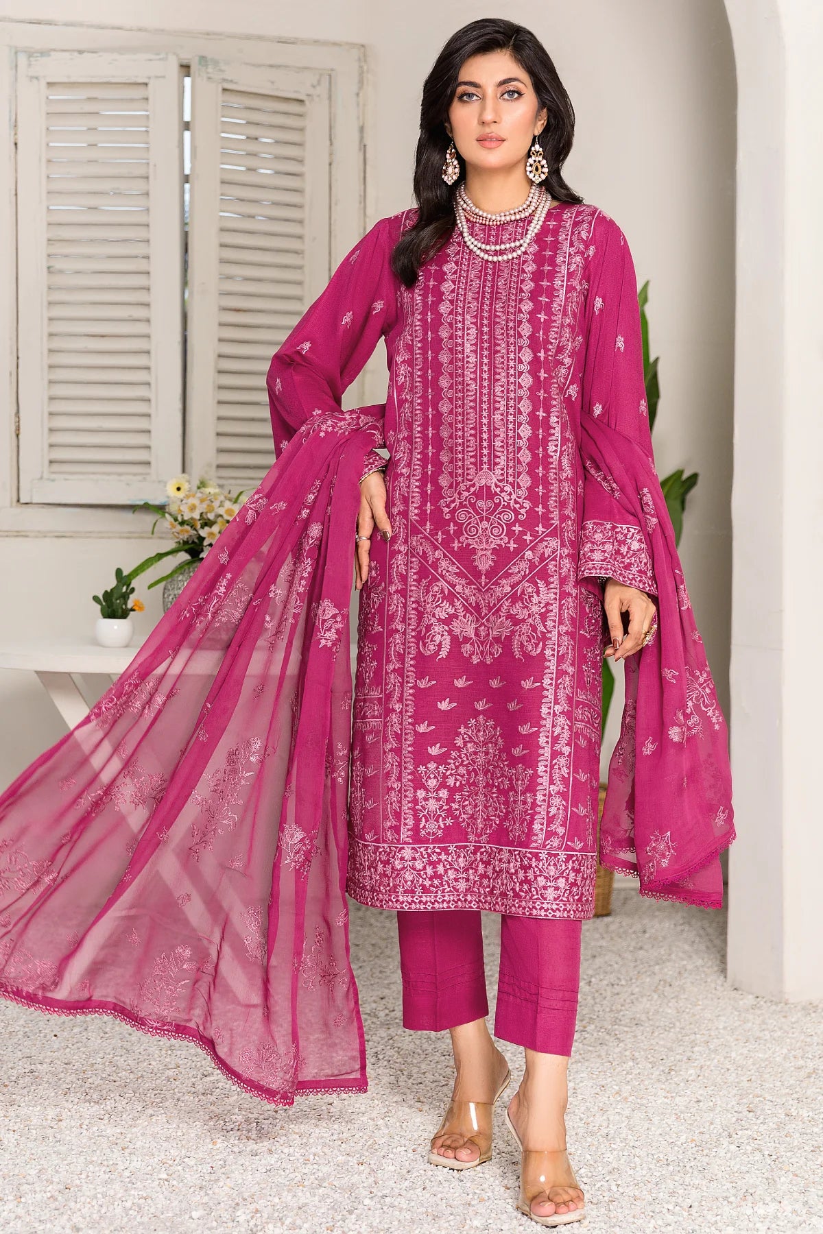 M-19 KARANDI EMBROIDERED UNSTITCHED 3 PCs