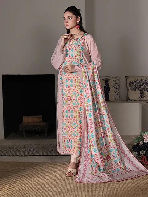 Kaleidoscope Blush Chiffon Pret 2 PCs