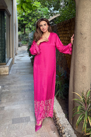 Kaftan dress price in Pakistan 2 piece set stylish kaftan dress Pakistan by BuraqStore