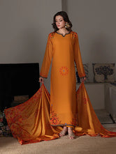 Saffron Solstice Chiffon Pret 2 PCs