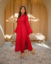 Ruby Raw Silk Pret 2Pcs