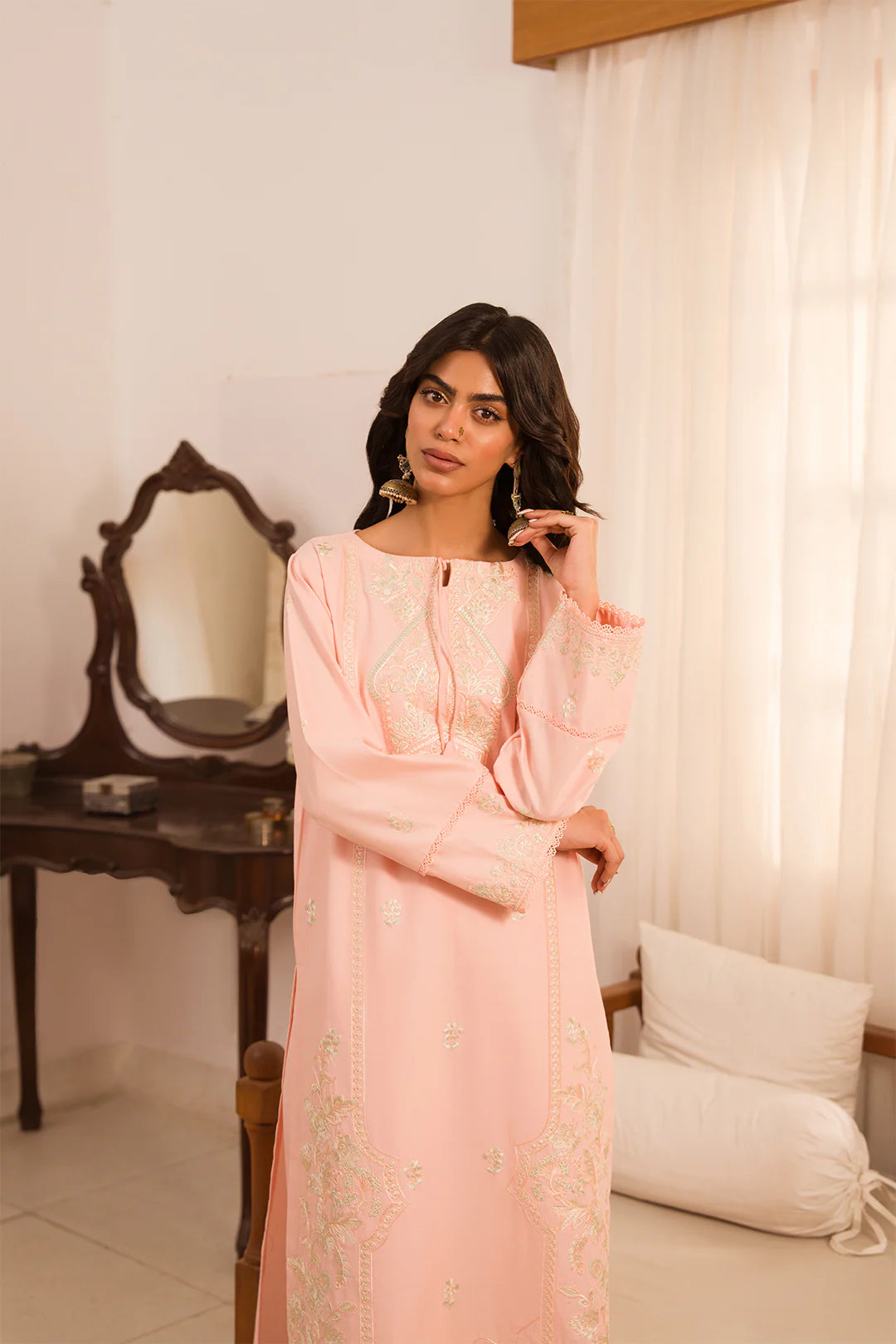 Pastel Pink - NV15D03 Lawn Pret 2 PCs