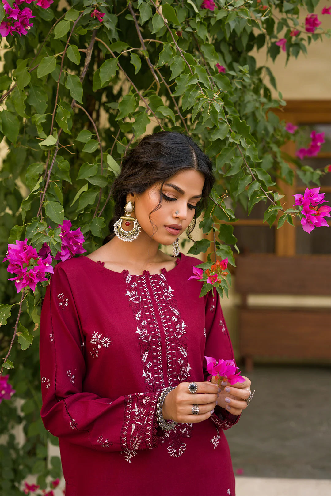 Maroon - NV15D05 Lawn Pret 2 PCs