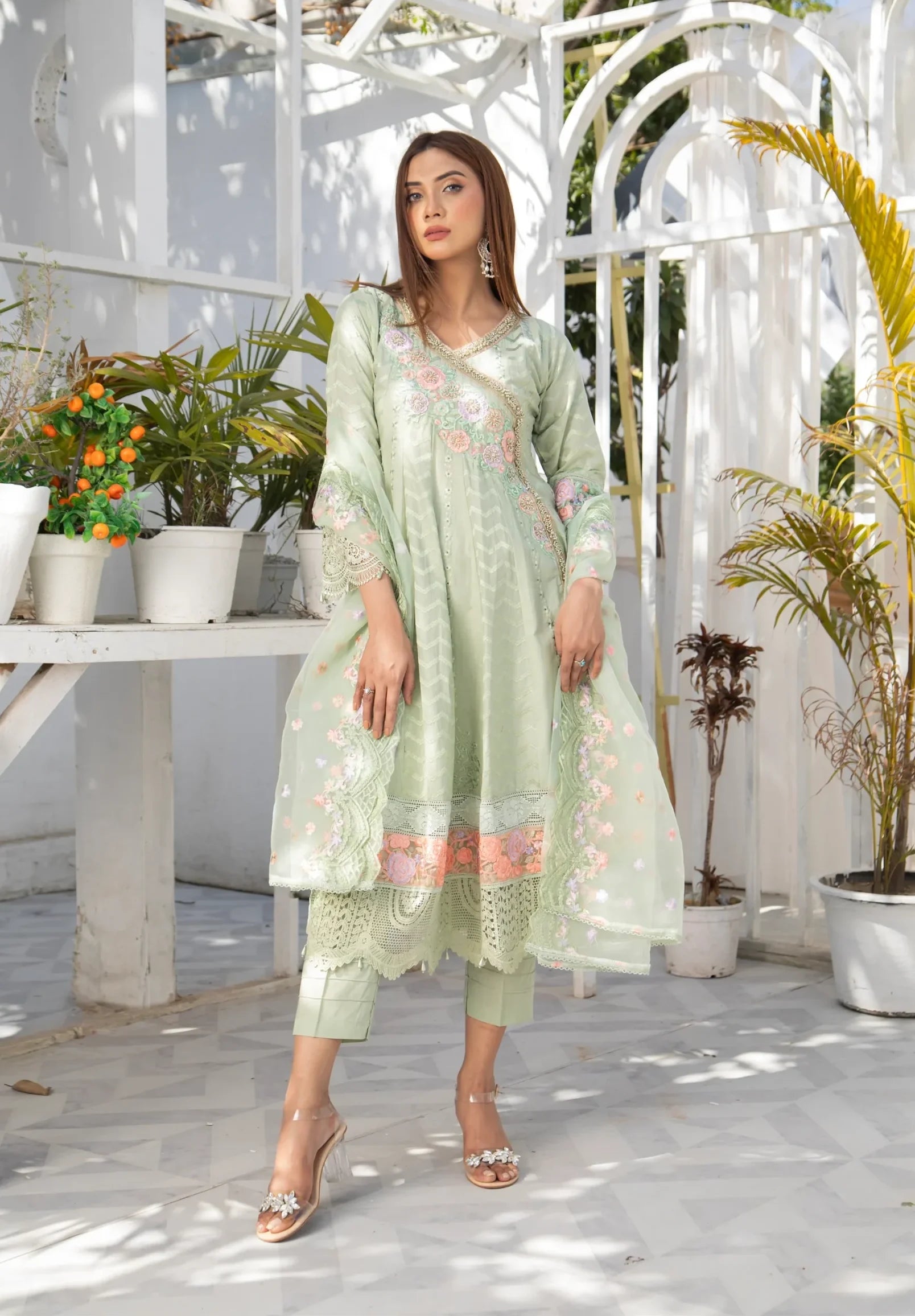 MN-12 LAWN FROCK 3 PCs