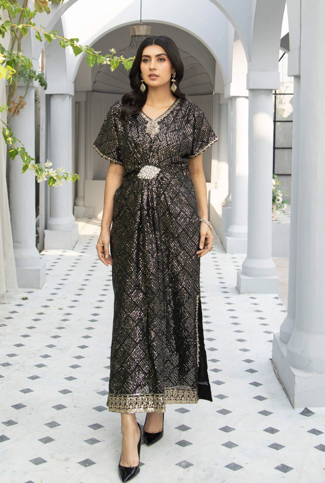 WA 03-KAFTAN-BLACK 2Pcs S WA 03-KAFTAN-BLACK 2Pcs S