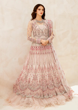 model posing in pink formal dress 4 piece buraqstore fashion